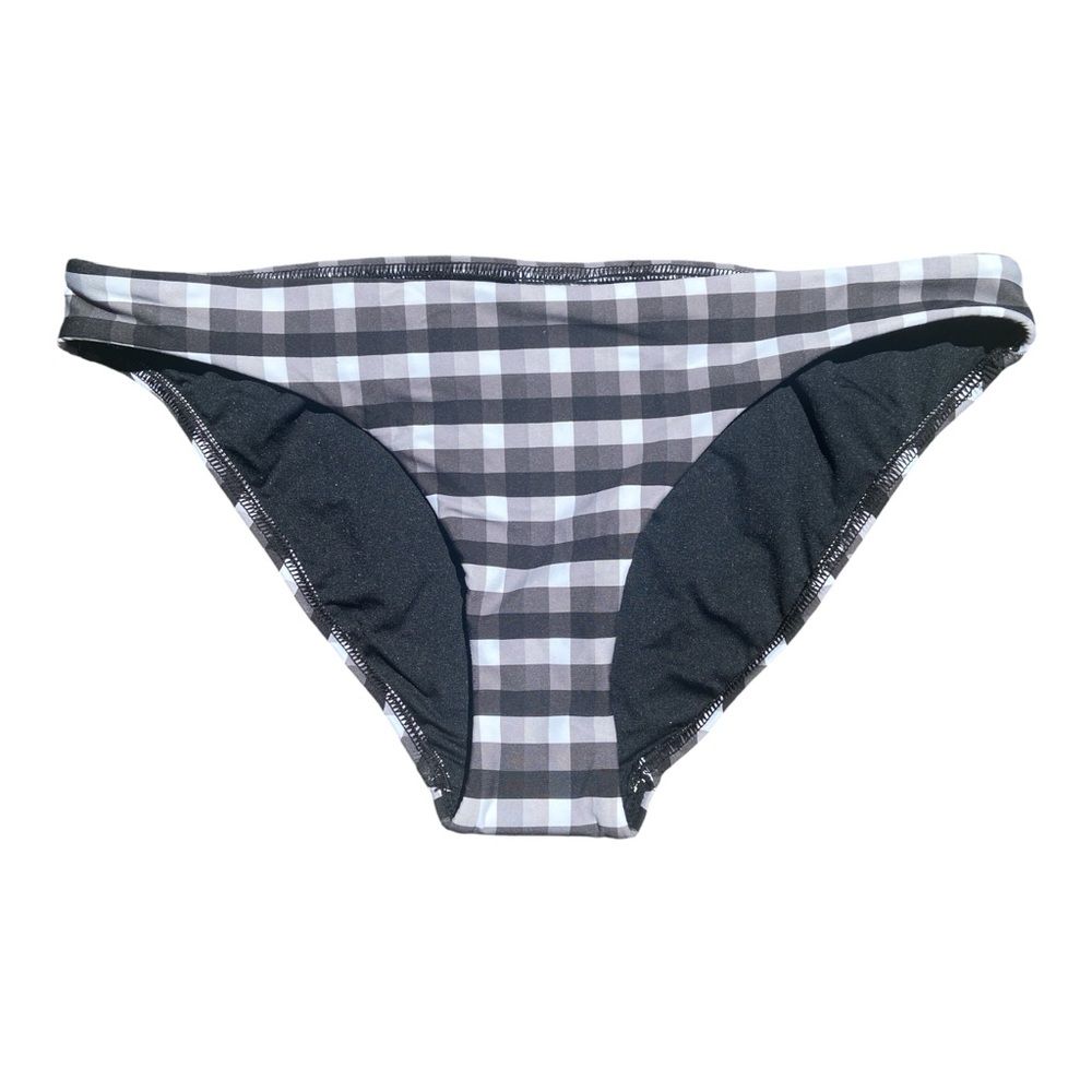 NWOT‎ Seafolly Gingham Bottoms Size 6 Black White Gray